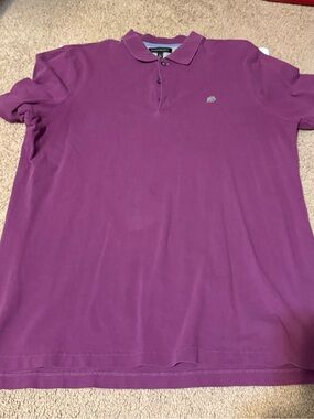 Banana Republic Magenta Polo Shirt - Short Sleeve